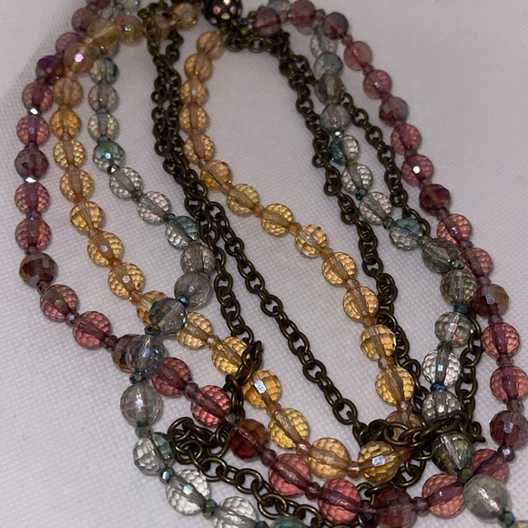 Magnetic Clasp Facet Bead Necklace - Picture 3 of 6